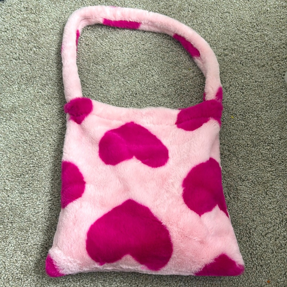 SHEIN Pink Heart Tote